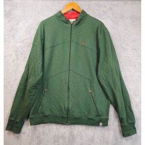Tasc Performance Jacket Mens XL Green Bamboo Full Zip Pockets Golf